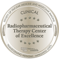 Clinical Radiopharmaceutical Therapy Center of Excellence badge.